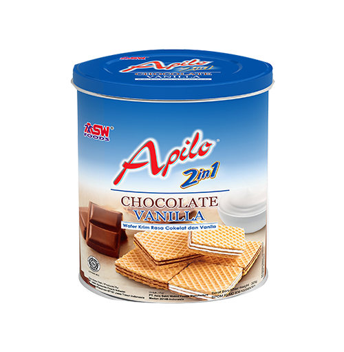 Apilo Wafer 2IN1 Chocolate & Vanilla Cream