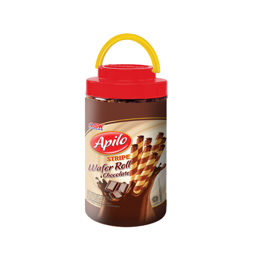 Apilo Stripe Wafer Stick Chocolate 260g